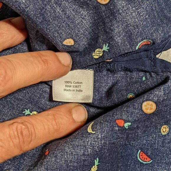 šNWTāST JOHN'SĀ BAY NAVY BLUEāSHORTāSLEEVEāBUTTONāUPāBLOUSEā-āSMALL - Picture 6 of 8